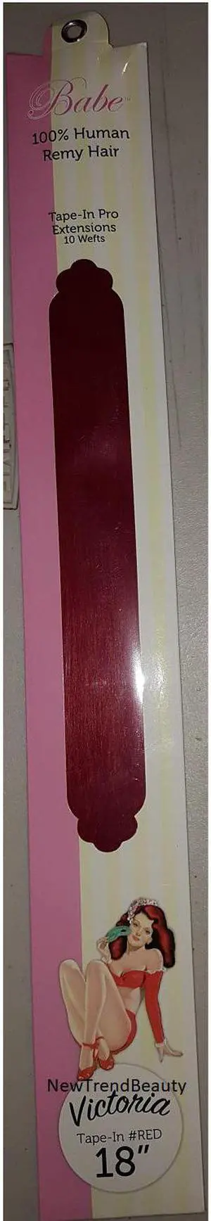 Babe Tape-In Pro Extensions 18 Inch Veronica #27A 10 Wefts 100% Human Remy Hair