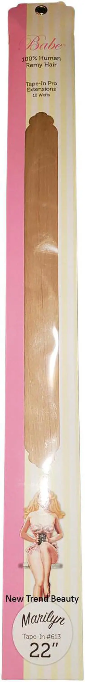 Babe Tape-In Pro Extensions 22 Inch Marilyn #613 10 Wefts 100% Human Remy Hair