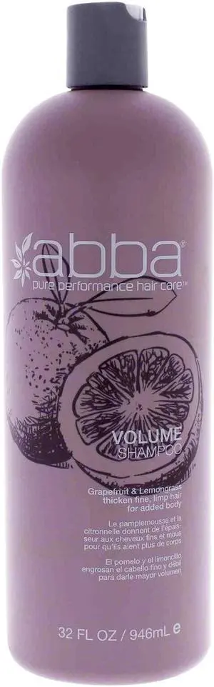 Abba Volume Shampoo Thicken Fine Limp Hair For Added Body 32oz 946ml