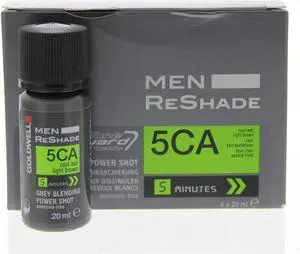 Goldwell Men ReShade 5CA Cool Ash Light Brown Grey Blending Power Shot 4x0.6oz 4x20ml