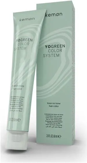 Kemon Yo Green Color System 10.73 Platinum Violet Gold Blonde Tone On Tone Hair Color 2oz 60ml