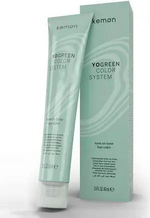 Kemon Yo Green Color System 8.06 Light Natural Mahogany Blonde Tone On Tone Hair Dye 2oz 60ml