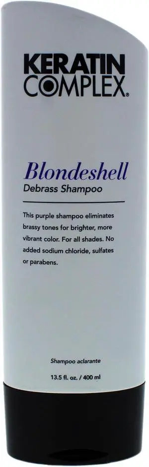 Keratin Complex Blondeshell Debrass Shampoo Eliminates Brassy Tones 13.5oz 400ml