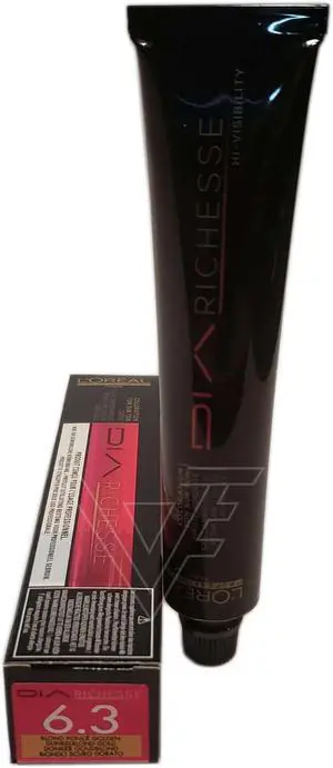 Loreal Professionnel Paris Dia Richesse 6.3 Gingerbread Demi-Permanent Hair Color European=6.3/6G 1.7oz 50ml