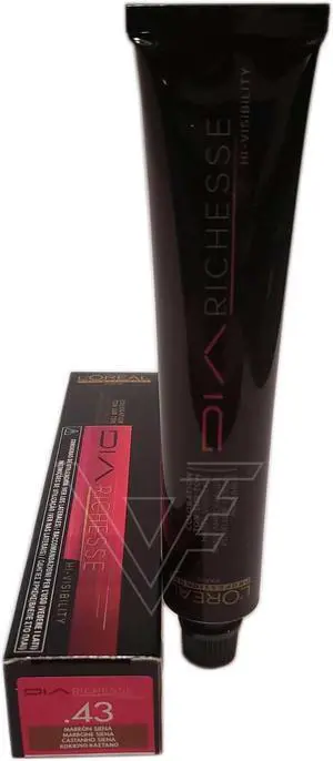 Loreal Professionnel Paris Dia Richesse Hi-Visibility .43 Brown Siena Demi-Permanent Creme Color 1.7oz 50ml