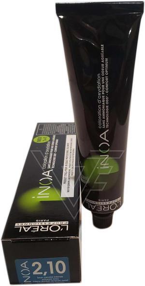 Loreal Professionnel Paris Inoa 2.10 Intense Dark Ash Brown ODS2 Ammonia-Free Permanent Haircolor European=2.10/2BN 2oz 60g