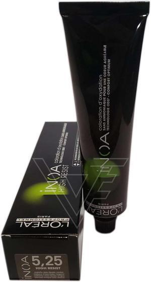 Loreal Professionnel Paris Inoa 5.25 Light Iridescent Mahogany Brown ODS2 Ammonia-Free Permanent Haircolor European=5.25/5VRv 2oz 60g