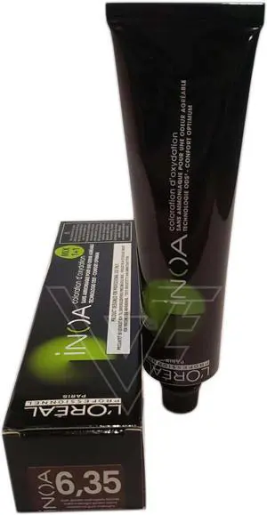 Loreal Professionnel Paris Inoa 6.35 Dark Gold Mahogany Blonde ODS2 Ammonia-Free Permanent Haircolor European=6.35/6GRv 2oz 60g