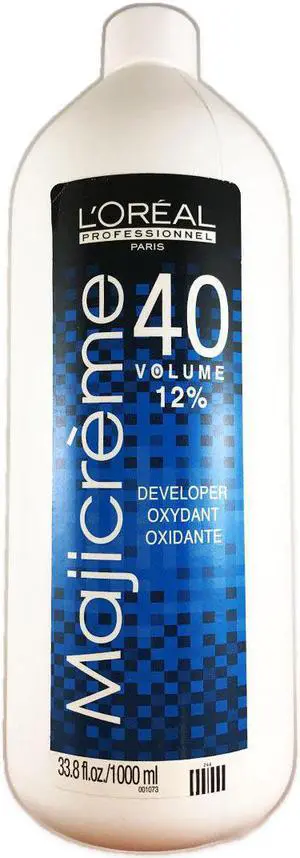 Loreal Professionnel Paris Majicreme 40 Volume 12% Developer For Majirel Hair Color /dg/ 33.8oz 1000ml