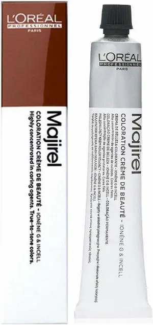 Loreal Professionnel Paris Majirel 6.35 Dark Gold Mahogany Blonde Ionene G Incell Permanent Hair Color European=6.35/6GRv 1.7oz 50ml