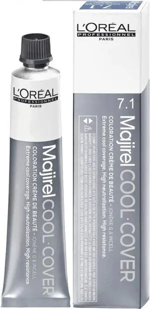 Loreal Professionnel Paris Majirel Cool Cover 5.1/5B Light Ash Brown Ionene G Incell Permanent Hair Color 1.7oz 50ml