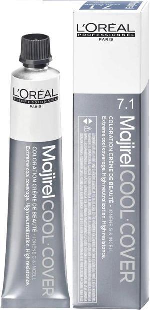 Loreal Professionnel Paris Majirel Cool Cover 8/8N Light Blonde Natural Ionene G Incell Permanent Hair Color 1.7oz 50ml