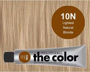 Paul Mitchell The Color 10N Lightest Blonde Permanent Cream Hair Color 3oz 90ml