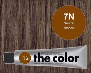 Paul Mitchell The Color 7N Natural Blonde Permanent Cream Hair Color 3oz 90ml