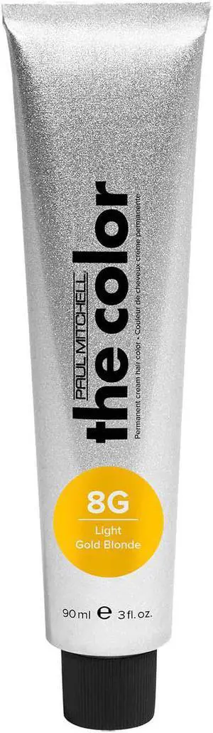 Paul Mitchell The Color 8G Light Gold Blonde Permanent Cream Hair Color 3oz 90ml