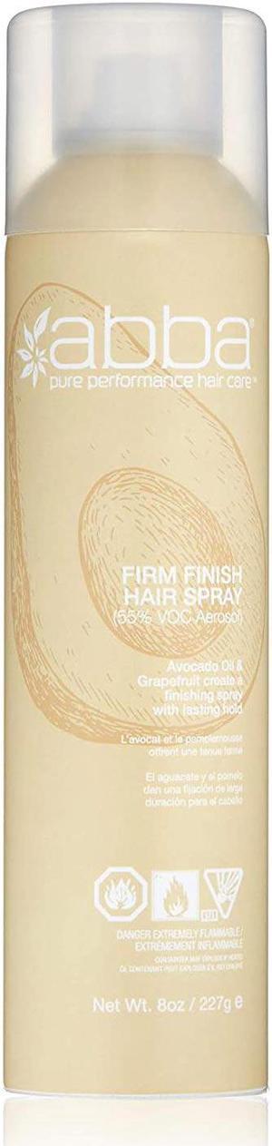Abba Firm Finish Hair Spray Aerosol For All Hair 8oz 227g