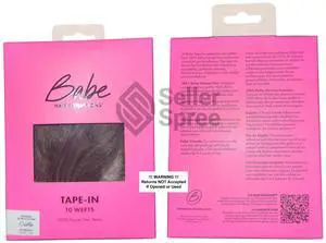 Babe Tape-In 18 Inch Straight Caitlin Balayage #5B-5B/8/12/600 Hair Extensions 10 Wefts