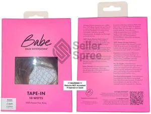 Babe Tape-In 18 Inch Straight Lizzie Balayage #6-6/30/10 Hair Extensions 10 Wefts