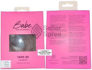 Babe Tape-In 18 Inch Straight Shauna Balayage #2-4/6/27A/12/613 Hair Extensions 10 Wefts