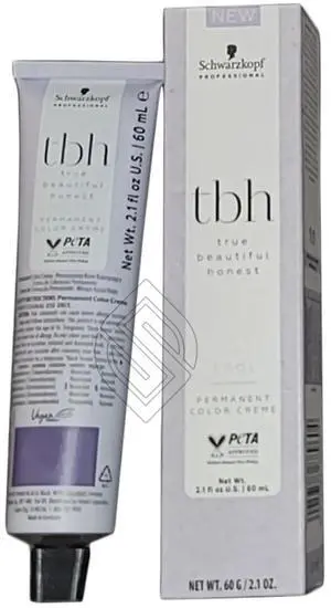 Schwarzkopf TBH 6-51 Cool Dark Blonde Gold Cendre Permanent Color Creme True Beautiful Honest 2.1oz 60g Schwarzkopf TBH 6-51 Cool Dark Blonde Gold Cendre Permanent Color Creme True Beautiful Honest 2.1oz 60g