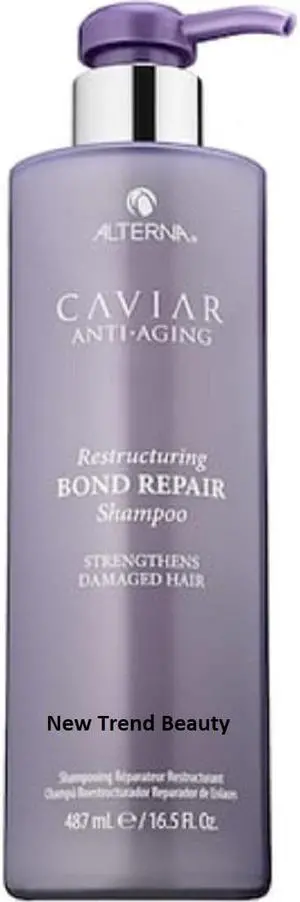 Alterna Caviar Anti-Aging Restructuring Bond Repair Shampoo Strengthens Damaged Hair 16.5 Ounce