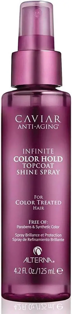 Alterna Caviar Infinite Color Hold Topcoat Shine Spray For Color Treated Hair 4.2 Ounce