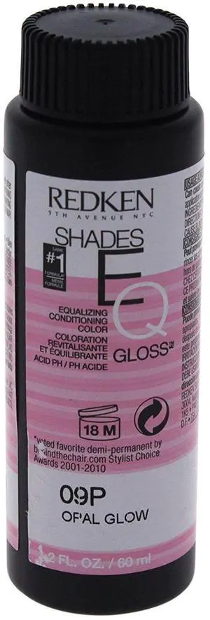 Redken Shades EQ Gloss 09P-Opal Glow Equalizing Conditioning Color 2oz/60ml Redken Shades EQ Gloss 09P-Opal Glow Equalizing Conditioning Color 2oz/60ml