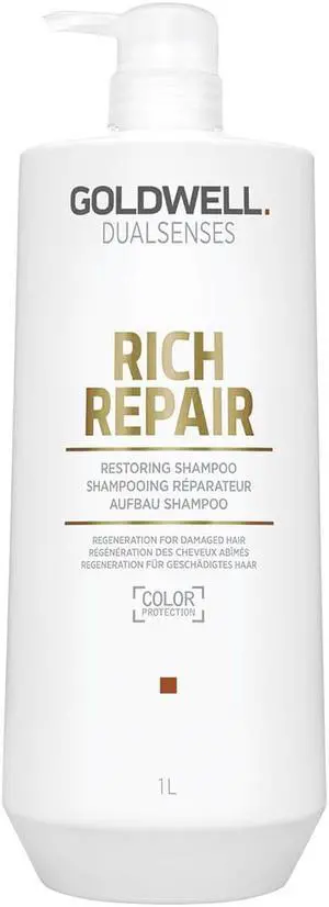 Goldwell Dualsenses Rich Repair Restoring Shampoo  33.8 Ounce 1000 Milliliters