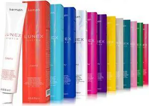 Kemon Lunex System Colorful Fire Red Direct  Hair Color 4.2 Ounce 125 Milliliters