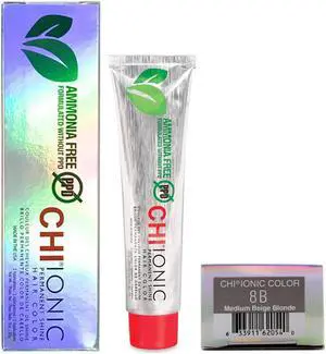 ZZRST Farouk CHI Ionic Permanent Shine Color Medium Beige Blonde 8B 3 Ounce