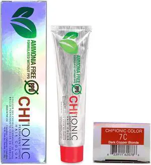 ZZRST Farouk CHI Ionic Permanent Shine Color Dark Copper Blonde 7C 3 Ounce