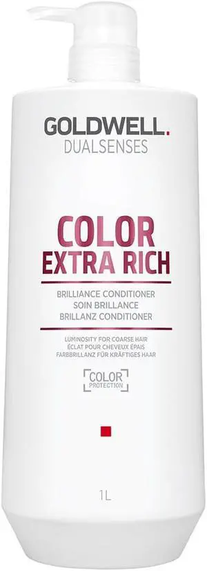 Goldwell Dualsenses Color Extra Rich Brilliance Conditioner  33.8 Ounce 1000 Milliliters