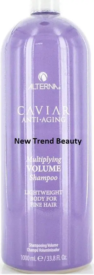 Alterna Caviar Anti-Aging Multiplying Volume Shampoo Lightweight Body For Fine Hair 33.8 Ounce