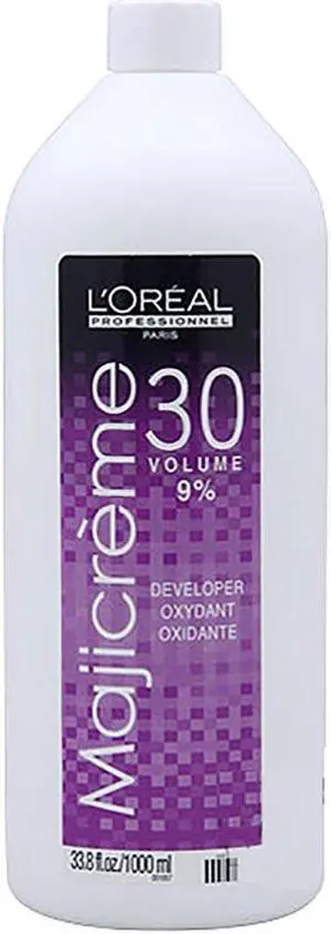 LOreal Professionnel MAJICREME Hair Color Developer 33.8oz (30 Volume 9%)