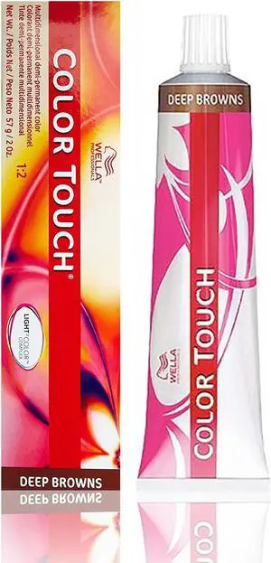 Wella Color Touch 6/75 Deep Browns Dark Blond/Mahogany Brown 2 Ounce 60 Milliliters