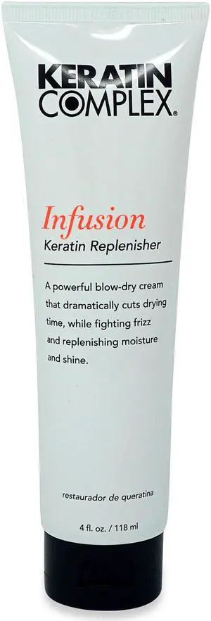 Keratin Complex Infusion Keratin Replenisher Blow-Dry Cream Fighting Frizz4 Ounce 118 Gram