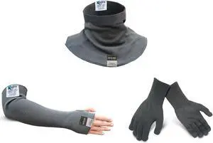 Kevlar® Cut Resistance Neck Protector, 18” Sleeve & Cut4 Glove (EN388 Certified)