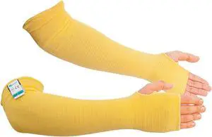 Kevlar® Cut/Scratch/Heat Resistant Sleeves - Yellow 18 inches by Kezzled