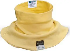 KEZZLED Kevlar Cut, Heat and Scrach Resistant Neck Protector-Neck Gaiter Made of 100% Kevlar by DuPont- [ YELLOW ]