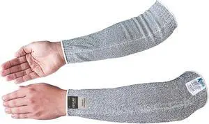 Spectra® Cut Resistant Arm Sleeves Ribbed Ends 14 Inch  (EN 388 Cut Level-4)