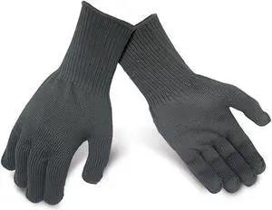 Kevlar® Cut/Scratch Resistant Gloves with Glass - Black (EN388 Cut Level 4)