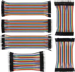 Breadboard Jumper Wire Set (240pc) 80 x M-F, 80x Male-Male, 80x Female-Female