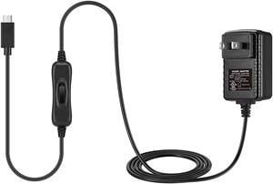Vilros Raspberry Pi 4 Power Supply (USB-C) with on/Off Switch