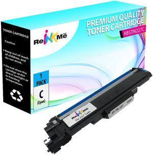 ReInkMe Compatible TN-227C High Yield Cyan Toner Cartridge for Brother