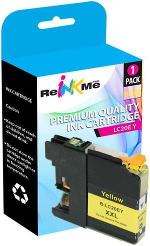 ReInkMe Compatible LC20EY Yellow Ink Cartridge for Brother MFC-J5920DW J985DW