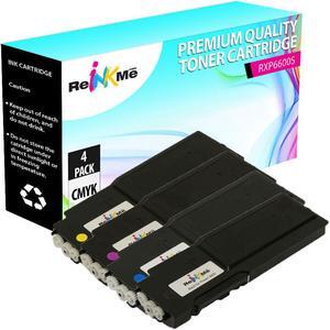 ReInkMe Compatible Black & Color Toner Cartridge for Xerox Phaser 6600DN 6605N