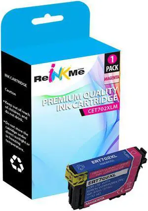 ReInkMe Compatible T702XL320 Magenta Ink Cartridge for Epson WF-3730 WF-3720