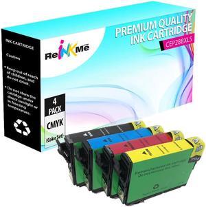 ReInkMe Compatible T288XL-BCS T288XL Black & 3-Color Ink Cartridge for Epson