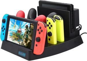 OSTENT Multifunction Charger Charging Dock Storing Stand Mount for Nintendo Switch Console Controller