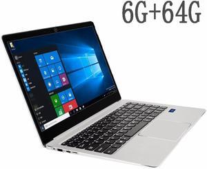 Ultra-thin  Laptop 14.1'' Screen 1920*1080 Display pixel 6G+64G Windows10